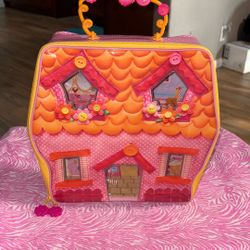 Lalaloopsy Mini Doll carry along playhouse storage case