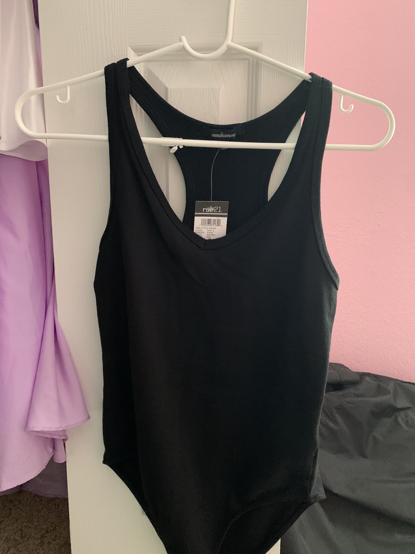 Black TANK TOP BODYSUIT