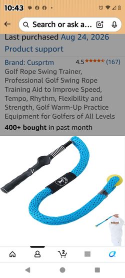 BRAND NEW,  NEVER USED  Golf Rope Swing Trainer