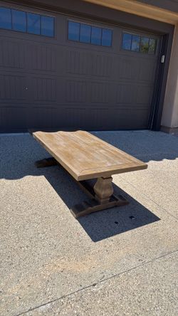 Stained wood coffee table