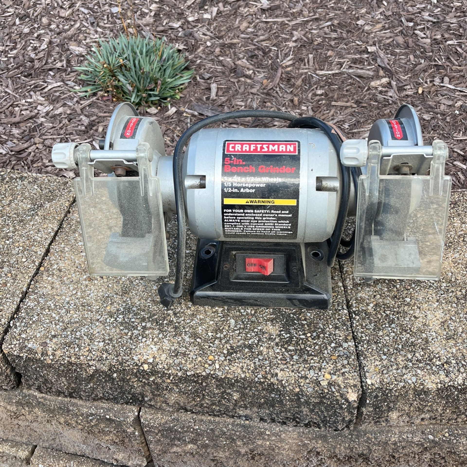Craftsman 5” Bench Grinder