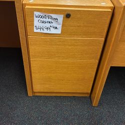 Wood filing cabinet