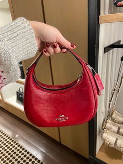 Coach red patent bag
