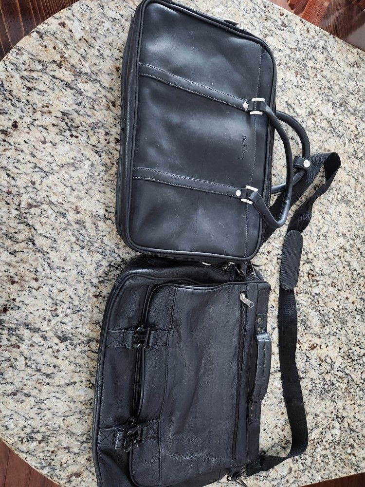 Two (2) Leather Computer Bags