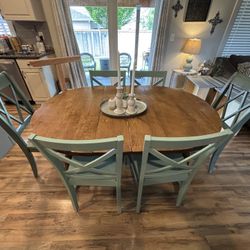 Farmhouse Table With 6 Chairs