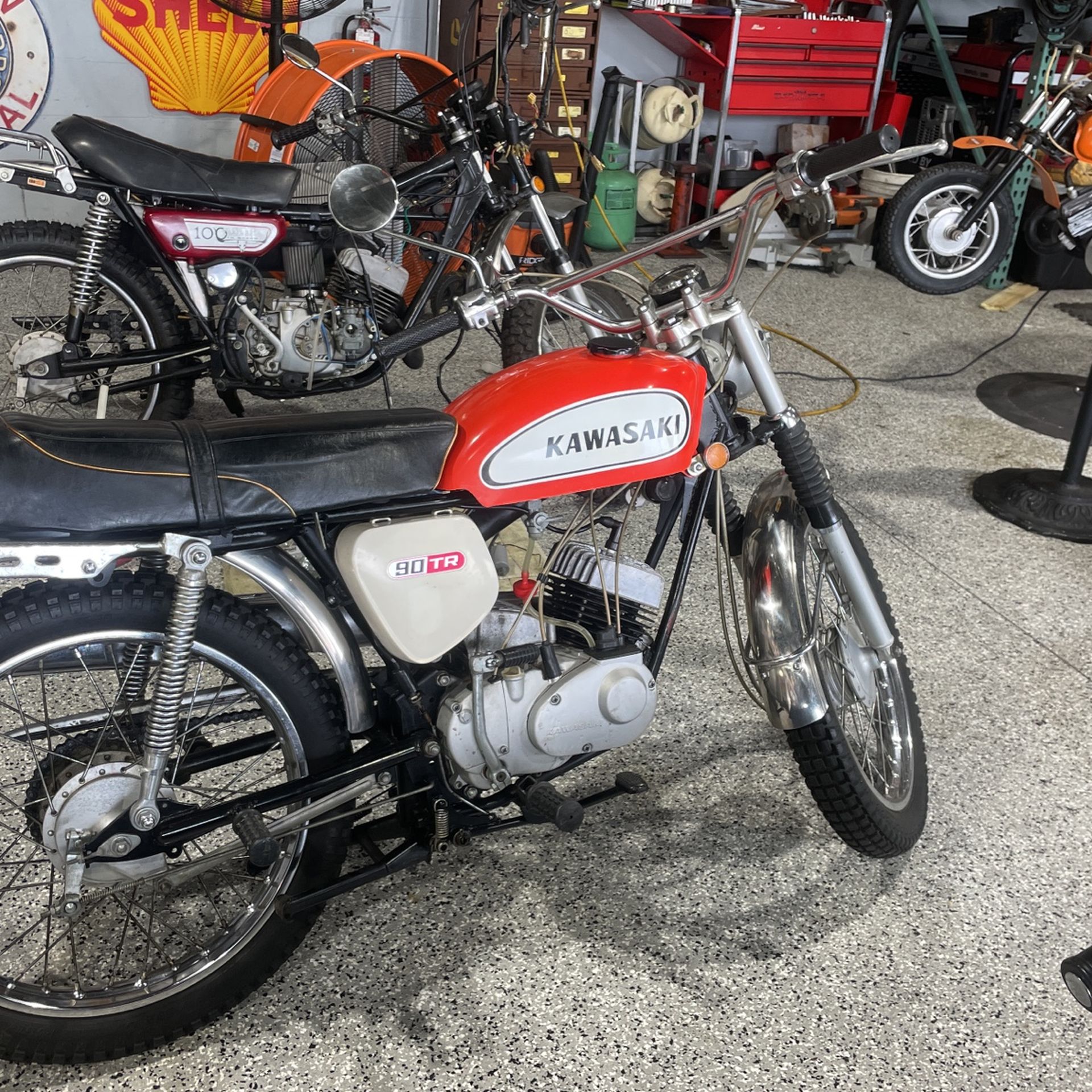 1969 Kawasaki Trail 90 With 630 Original Miles 