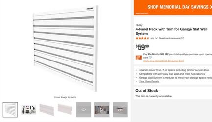 Husky Slate Wall kit