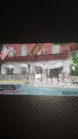 CHEERS Beacon Hill Boston ceramic Scene