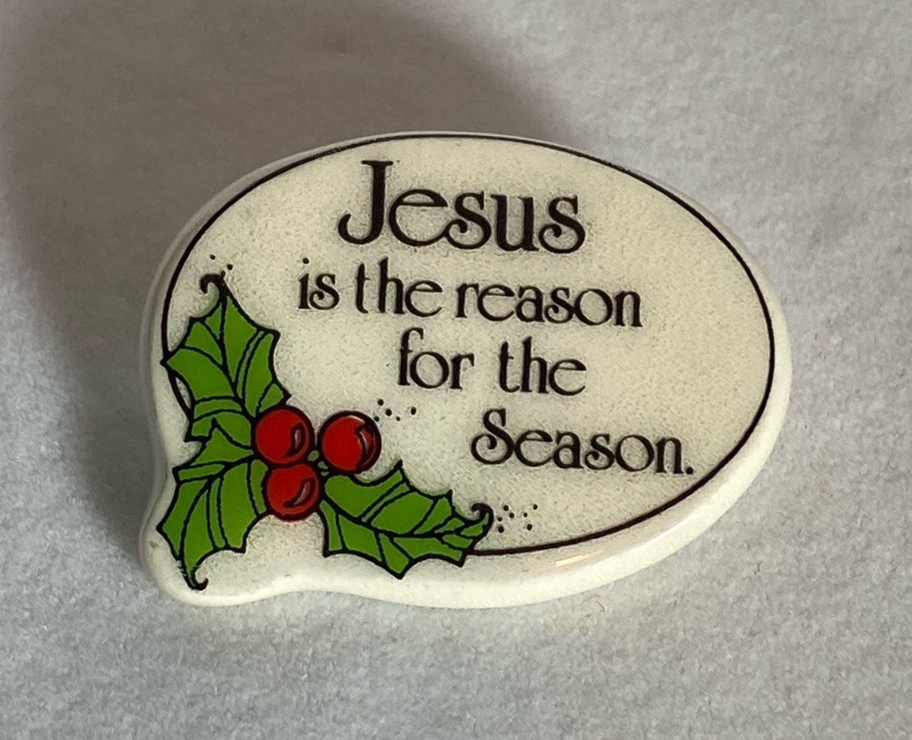 Christmas Religious Jesus Is The Reason For The Season Tack Pin Brooch Jewelry