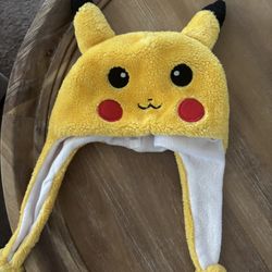 Pokemon Pikachu Soft Plush Pom Pom Hat