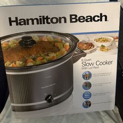 Hamilton Beach 8 Qt slow Cooker With Led Rest 