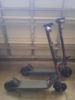 ‎2 Adult Electric Scooters with Solid Tires Suspension And Chargers