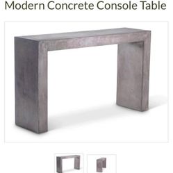 Designer Modern Concrete Console Table: Very Heavy