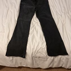 Black flare jeans