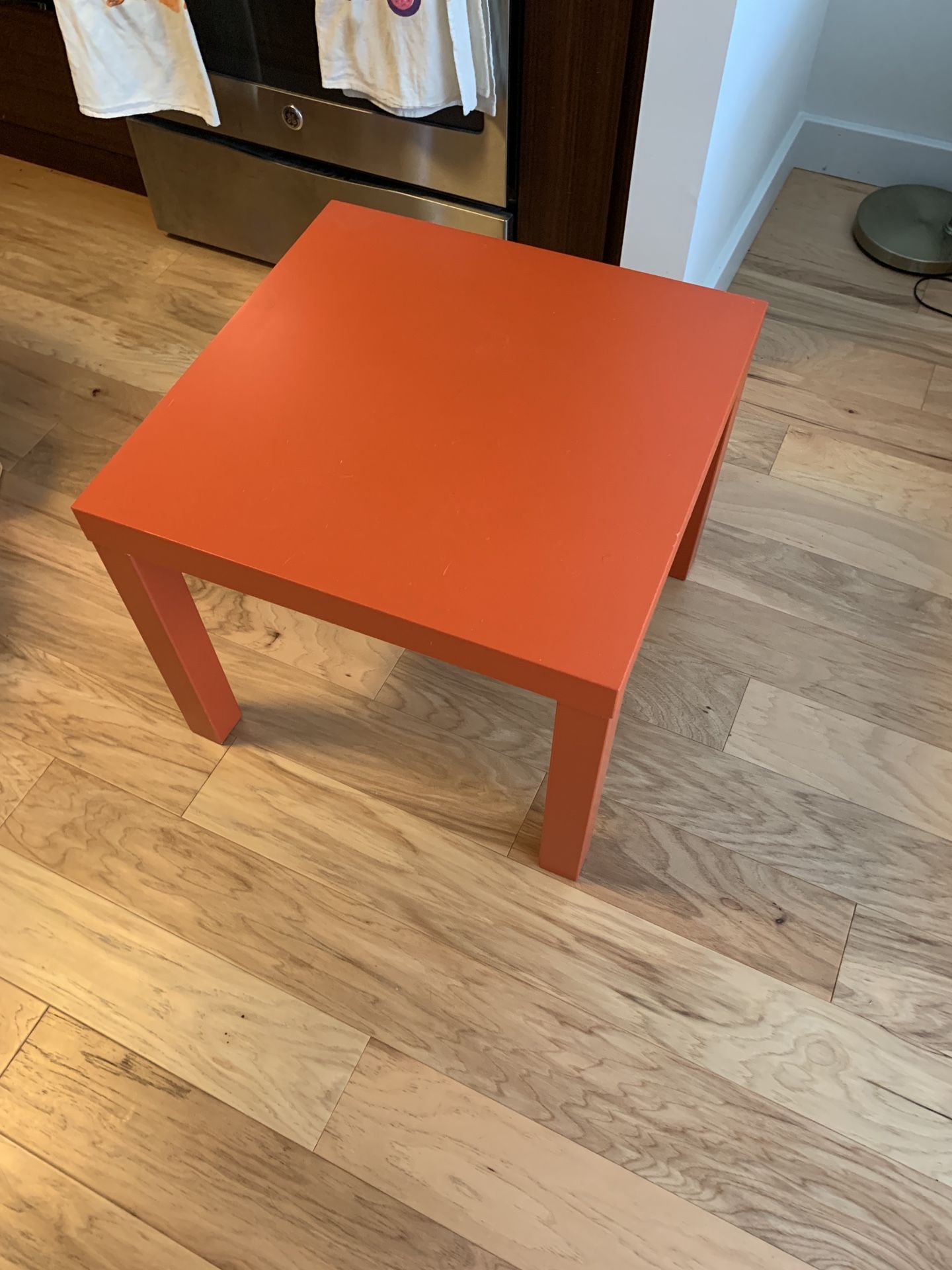 Orange IKEA side table