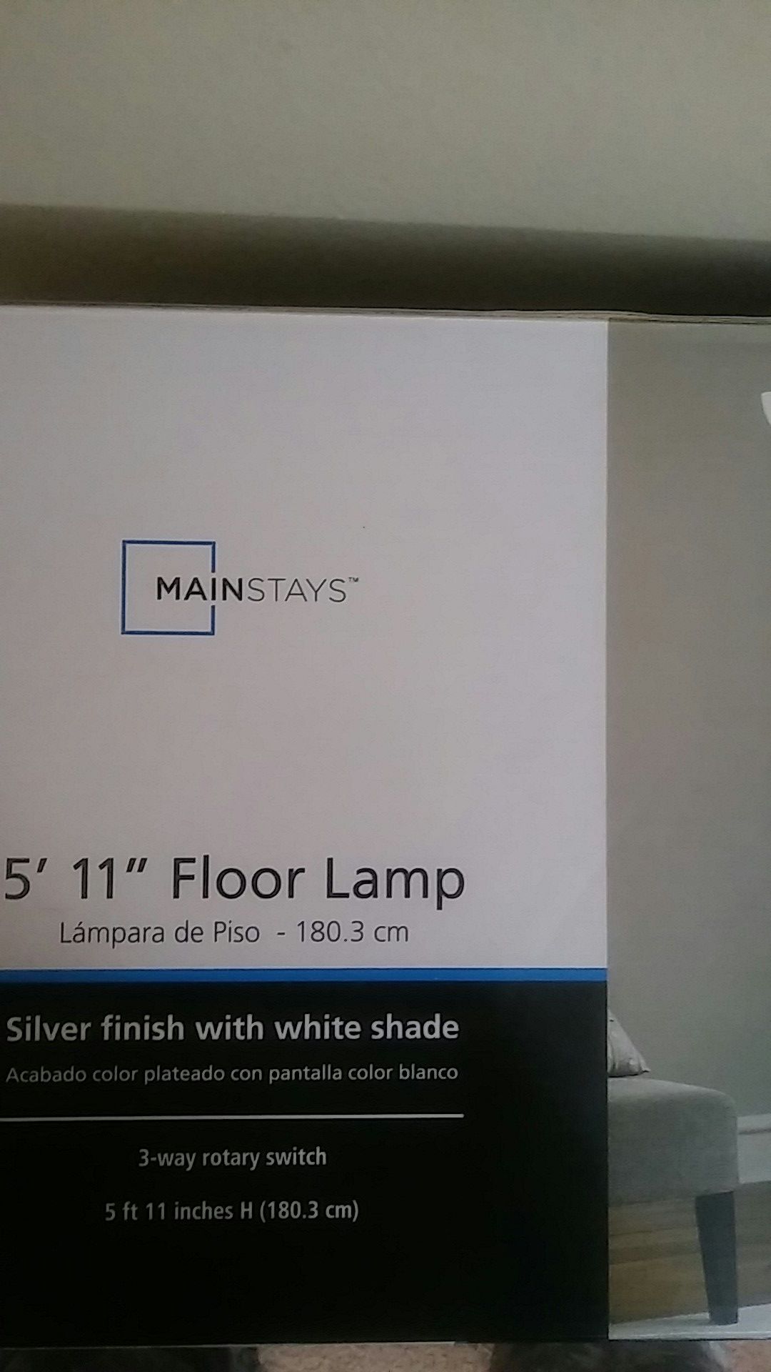 5'11" Floor Lamp Brand New
