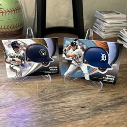 COMMEMORATIVE BATTING HELMET CARD