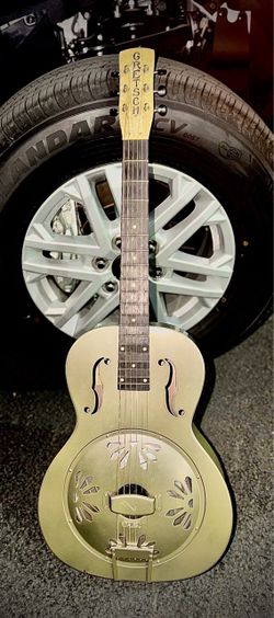 Gretsch G9201 Honey Dipper Round-Neck Resonator Guitar – Bell Brass