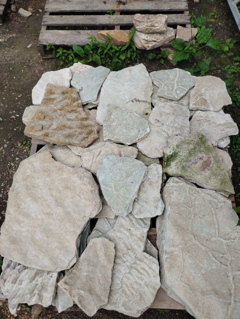 Flat Flag Stone Rocks