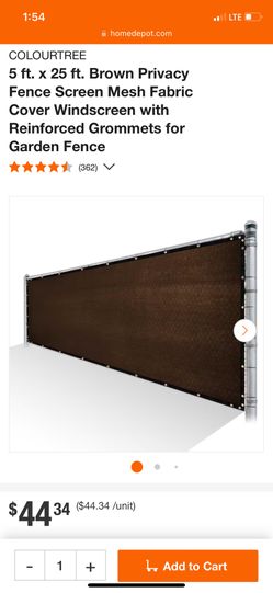 Brown Privacy Fence Screen 