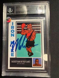 MIKE TYSON 2024 Fiterman Sports Punch Out Autographed Card BGS