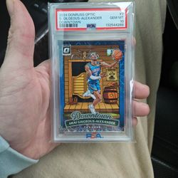 2024 2025 Donruss Optic Shai Gilgeous-Alexander DOWNTOWN!!! PSA 10