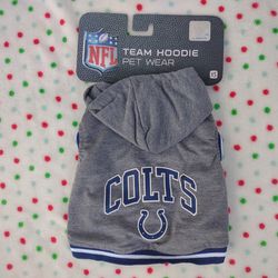 Pets First NFL Indianapolis Colts Pet Sleeveless Hoodie Shirt Xtra Small NWT