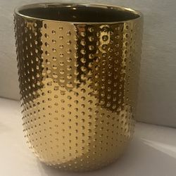 Gold Ceramic Utensil Holder