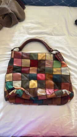 Lucky Brand multicolor patchwork vintage purse
