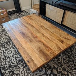 Large Wood Coffee Table 