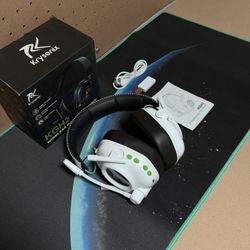 Wireless Gaming Headset, White/Black