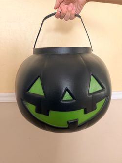 Huge Black 10Halloween Pumpkin Bucket