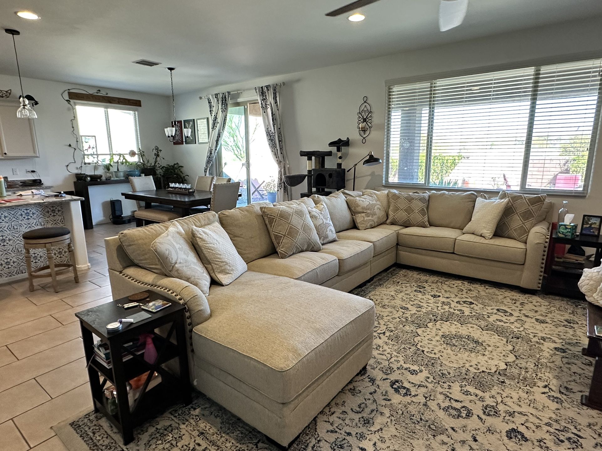 GORGEOUS 4 piece LAF sectional with chaise Luxora from Ashley