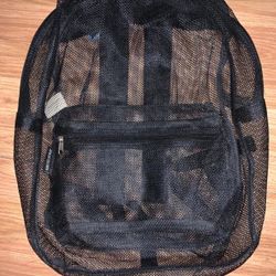 Mesh Black Backpack