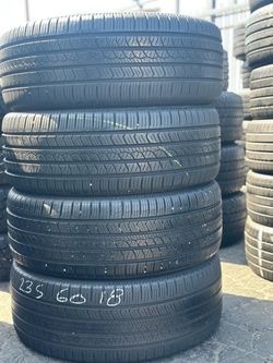 SET OF TIRE 235 60 18 PIRELLI 85% LIFE