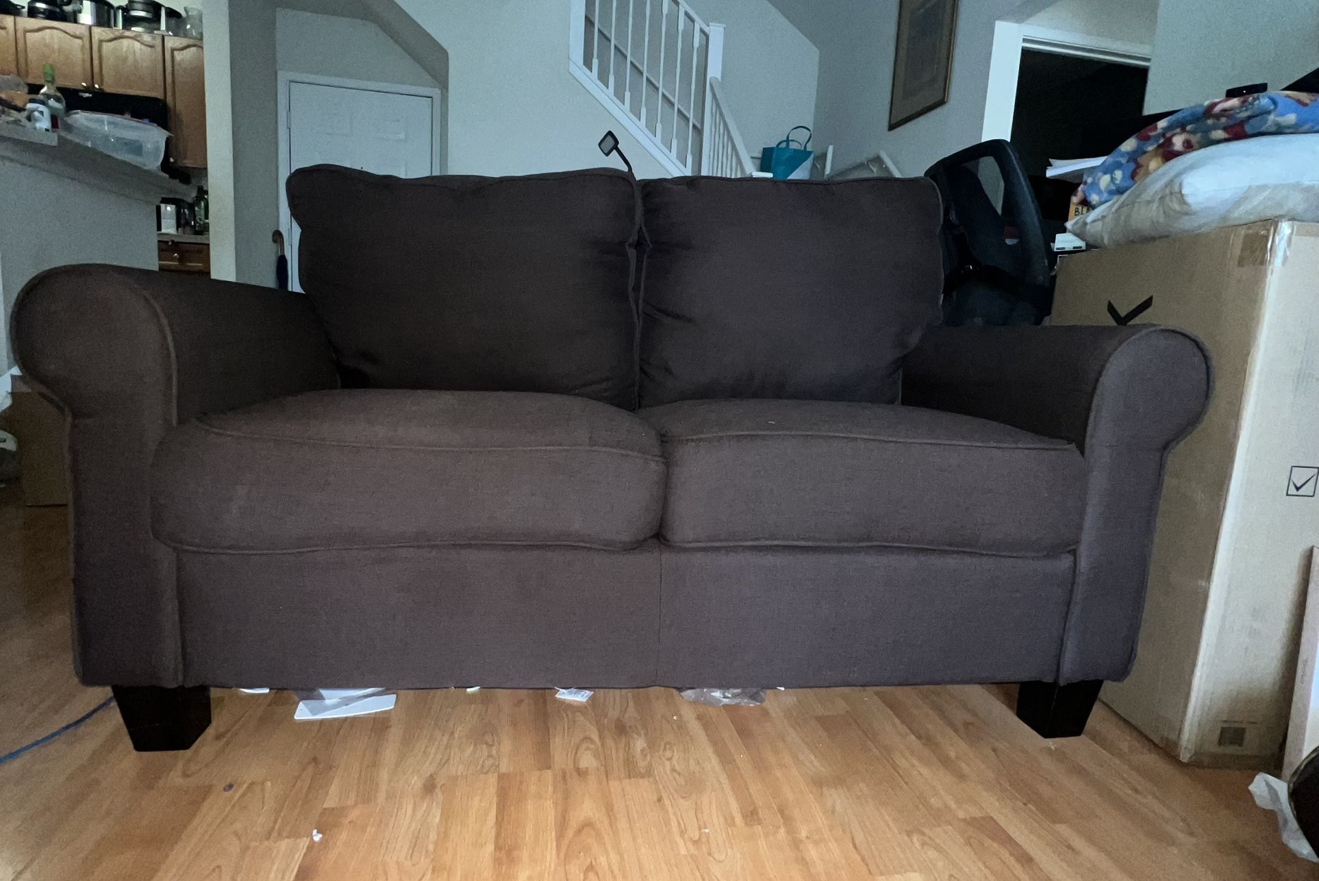 Brown Loveseat