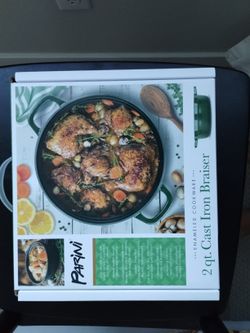 Parini 2qt Cast Iron Braiser