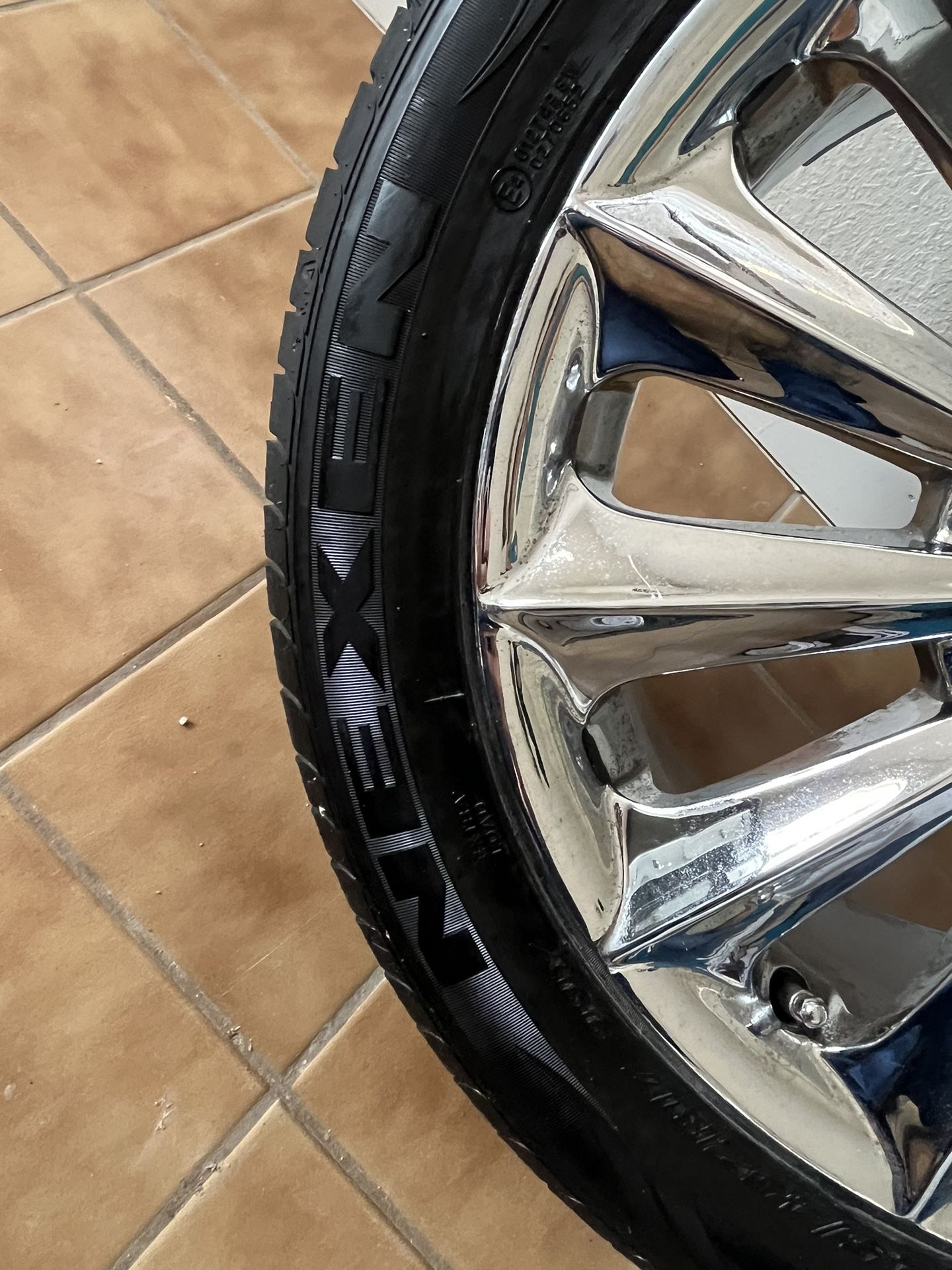 Chrome Wheels And Tires 17in SET OF FOUR For GM Cars. Fits Chevrolet