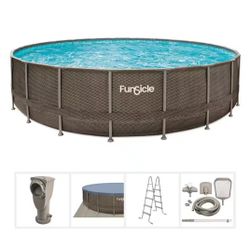 Funsicle 22x52 Oasis Swimming Pool Set - Brown- Brand New In Box.