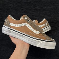 VANS OLD SKOOL 36 PEARLIZED PACK COCOA BROWN SIZE 10 MENS 