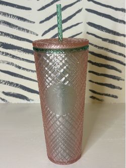 Starbucks Pearl Pink Studded Cold Cup – 24 oz – New
