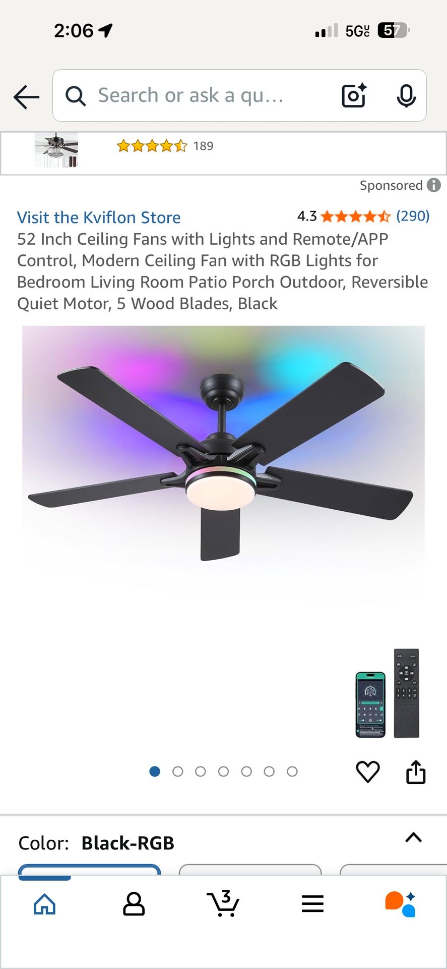 Fan With Led