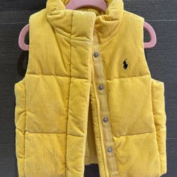 Ralph Lauren Polo Toddler 4T Vest yellow 