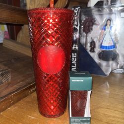 Starbucks Red Cup & Keychain 