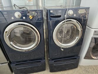 Lg Washer And Dryer Set Electric Large Capacity 30-day Warranty