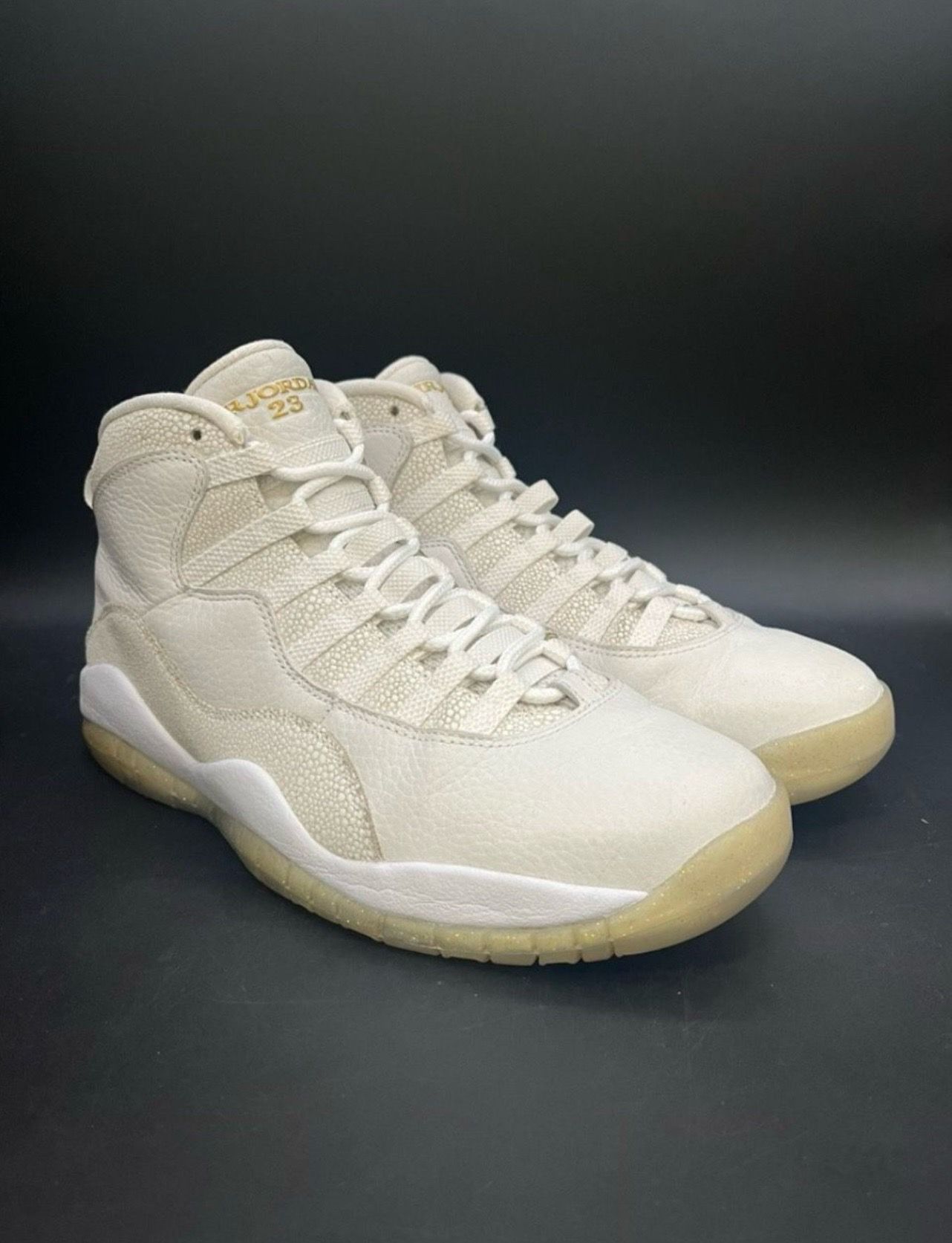 OVO x Air Jordan 10 Retro White Sneakers SAMPLE EDITION Size 9M *5735