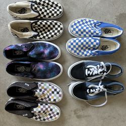 Vans Shoes 5 Pairs For $60