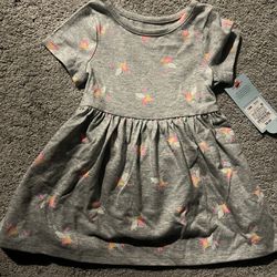 Toddler Girls Unicorn Dress (12 Months)