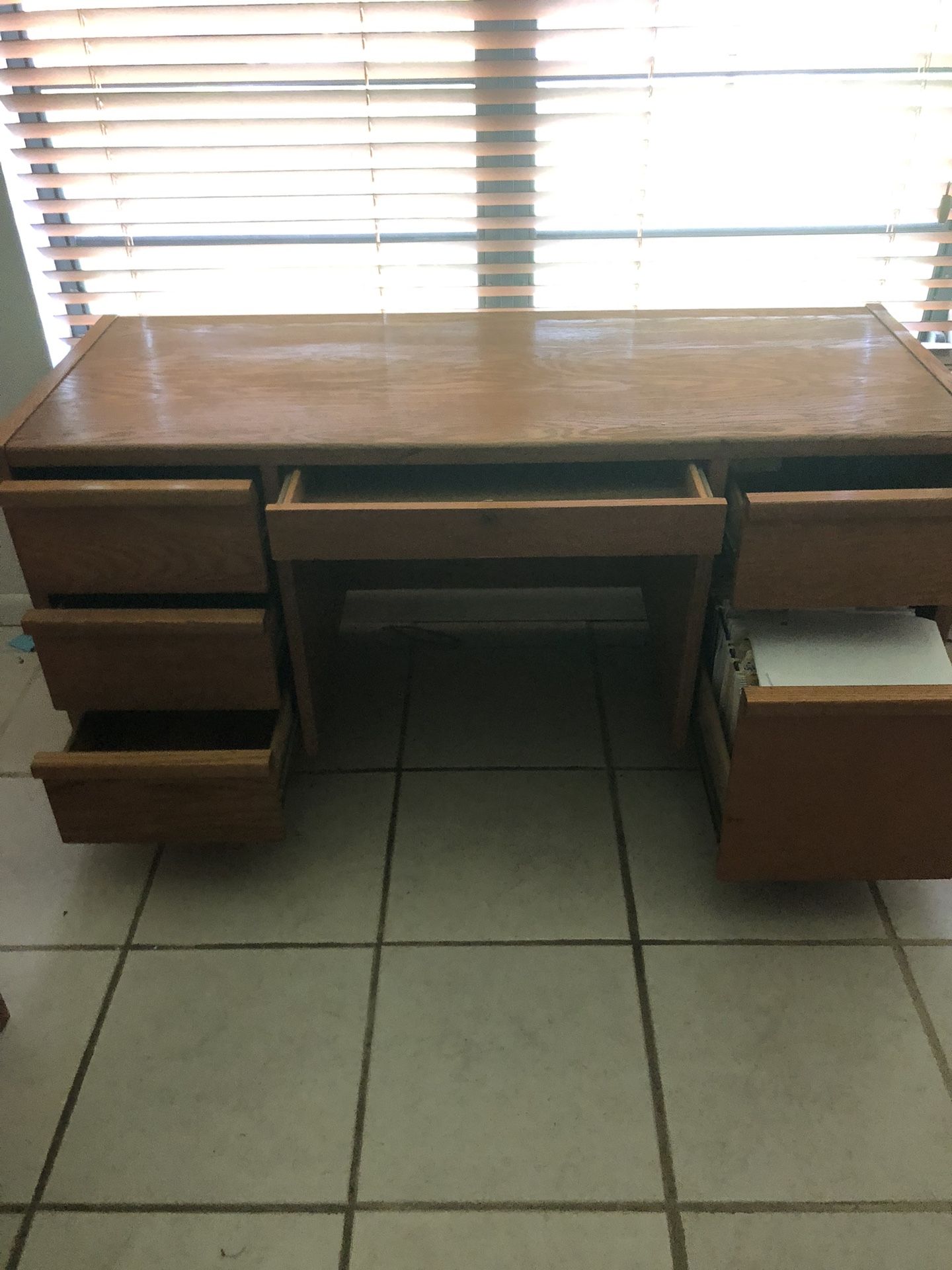 Oak wood Desk
