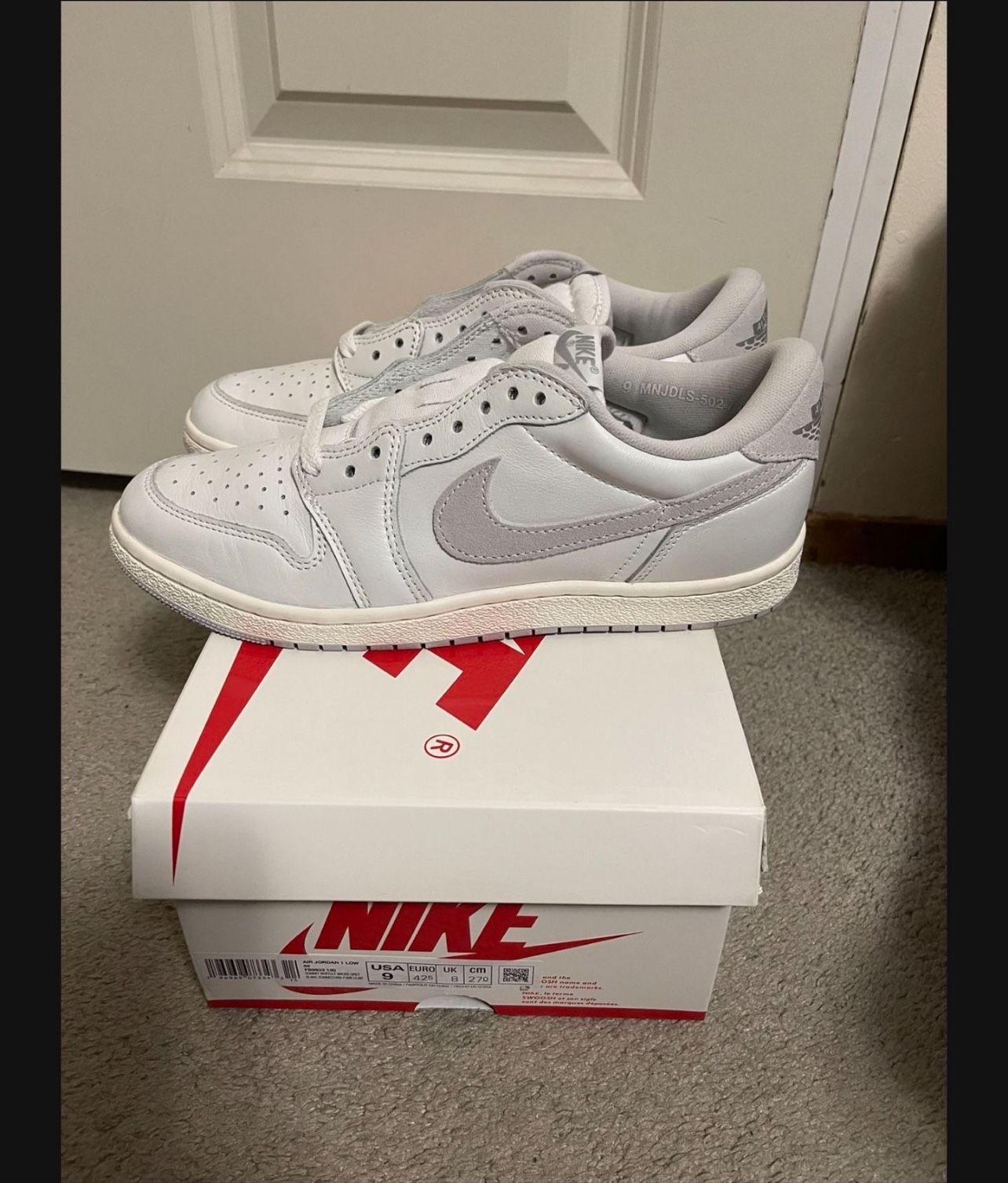 JORDAN 1 85 LOW SIZE 9 SMOKE GREY